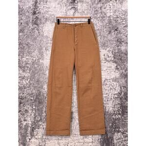 Buck Mason Pants 28 Womens High Rise Cotton Twill Utility Vintage Straight